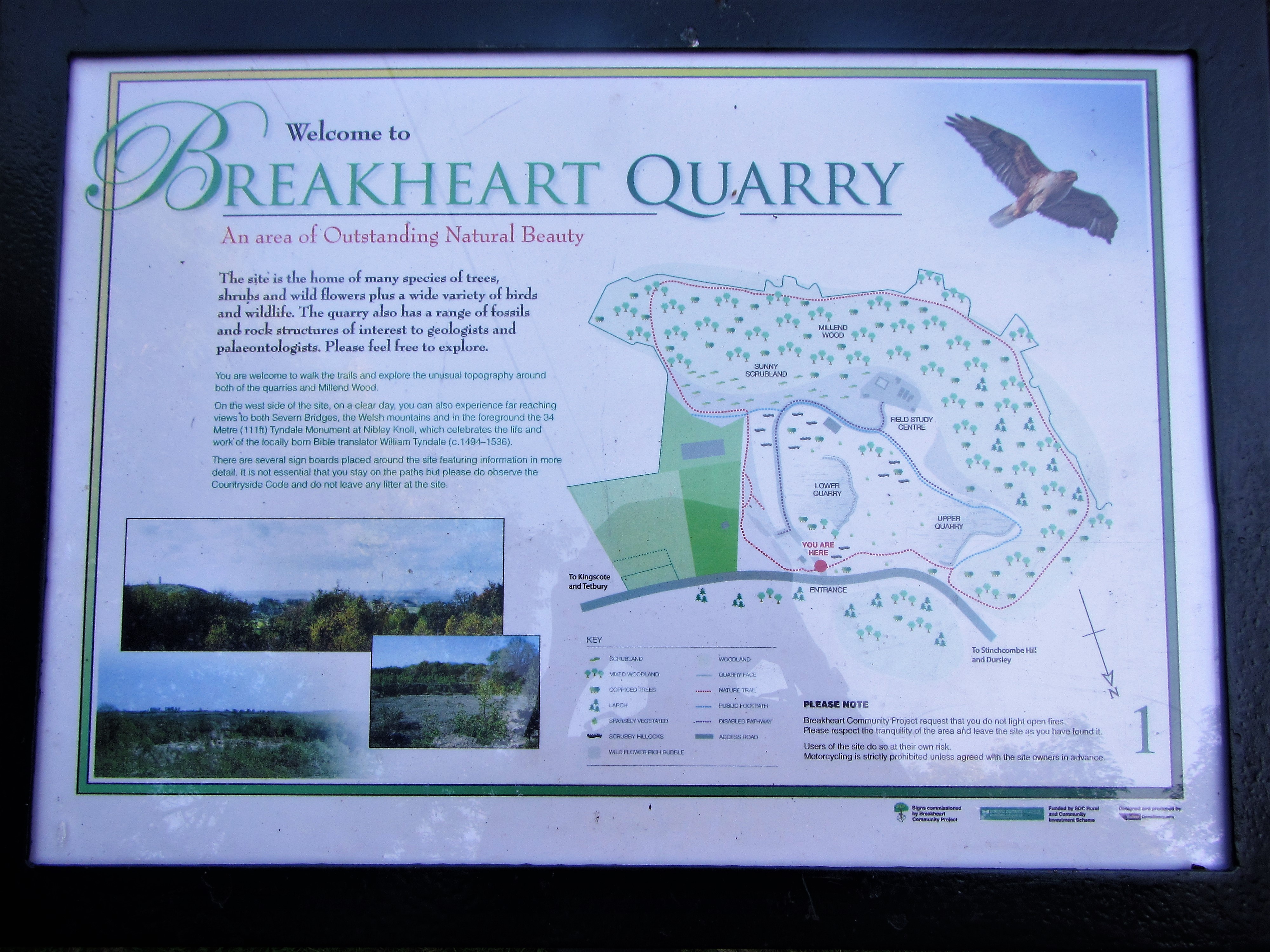 Map of Breakhart Quarry